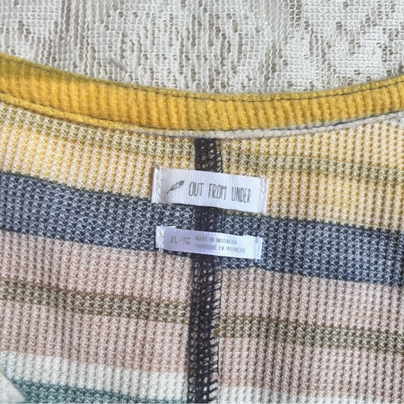 UO Out from under striped thermal long sleeve bodysuit - Picture 3 of 12